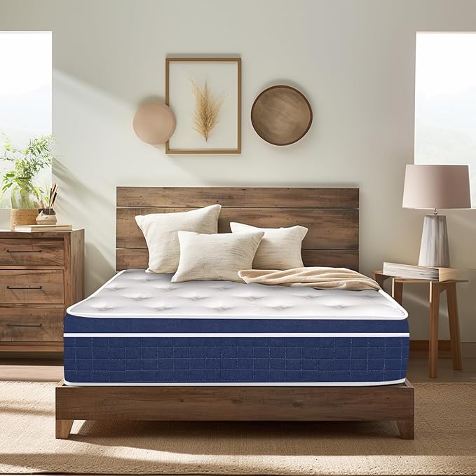 Small Size Mattress Medium Firm Hybrid Bed in a Box Gel Memory Foam Twin Size Mattresses for Cool Sleep Medium Firm Motion Isolation Edge Support for Back Pain Relief