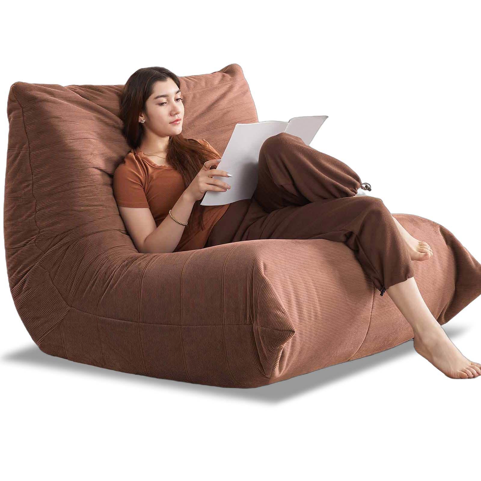 Modern Living Room, Adult Bean Bag Floor Sofa, Super Soft