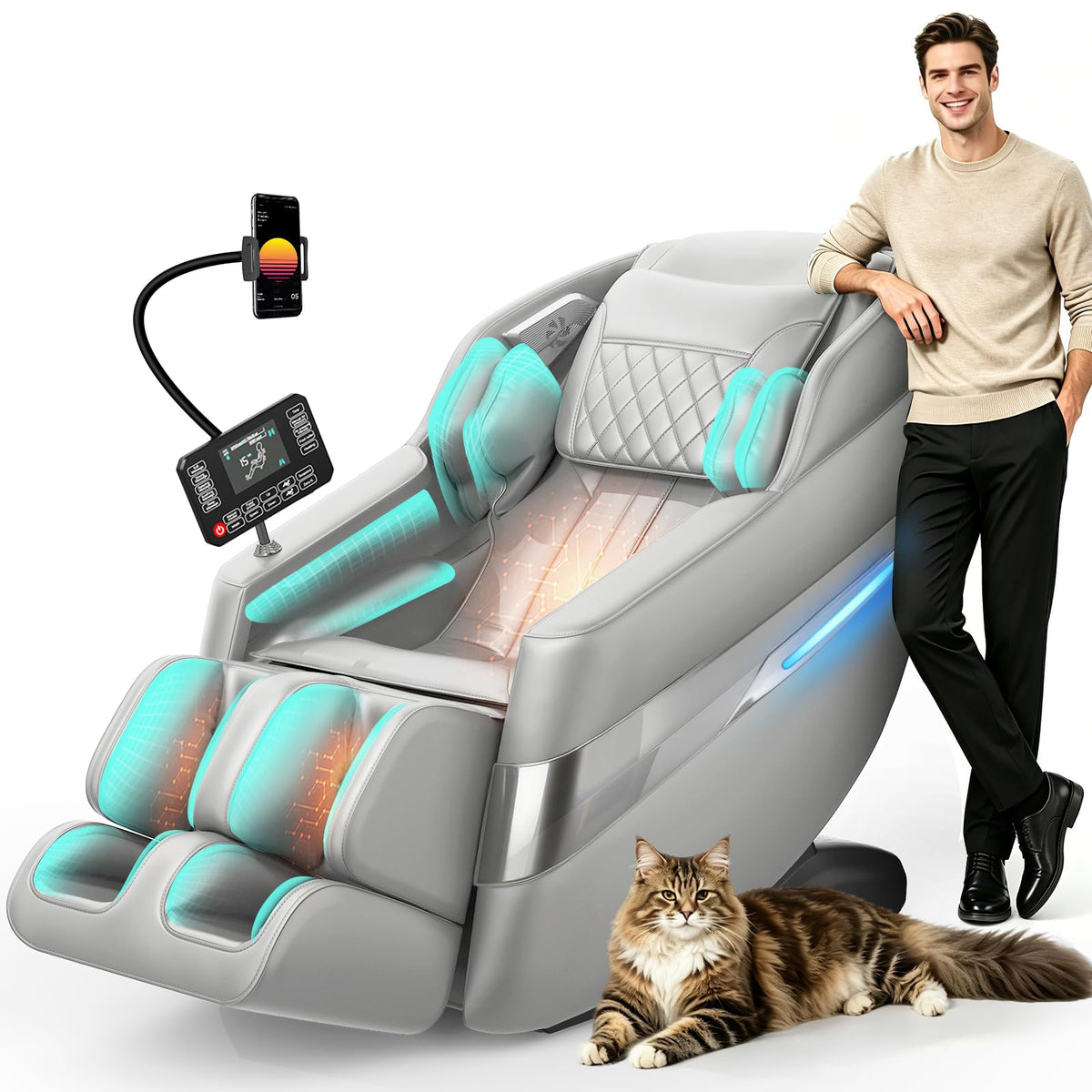 3D SL-Track Full Body Massage Chair Recliner