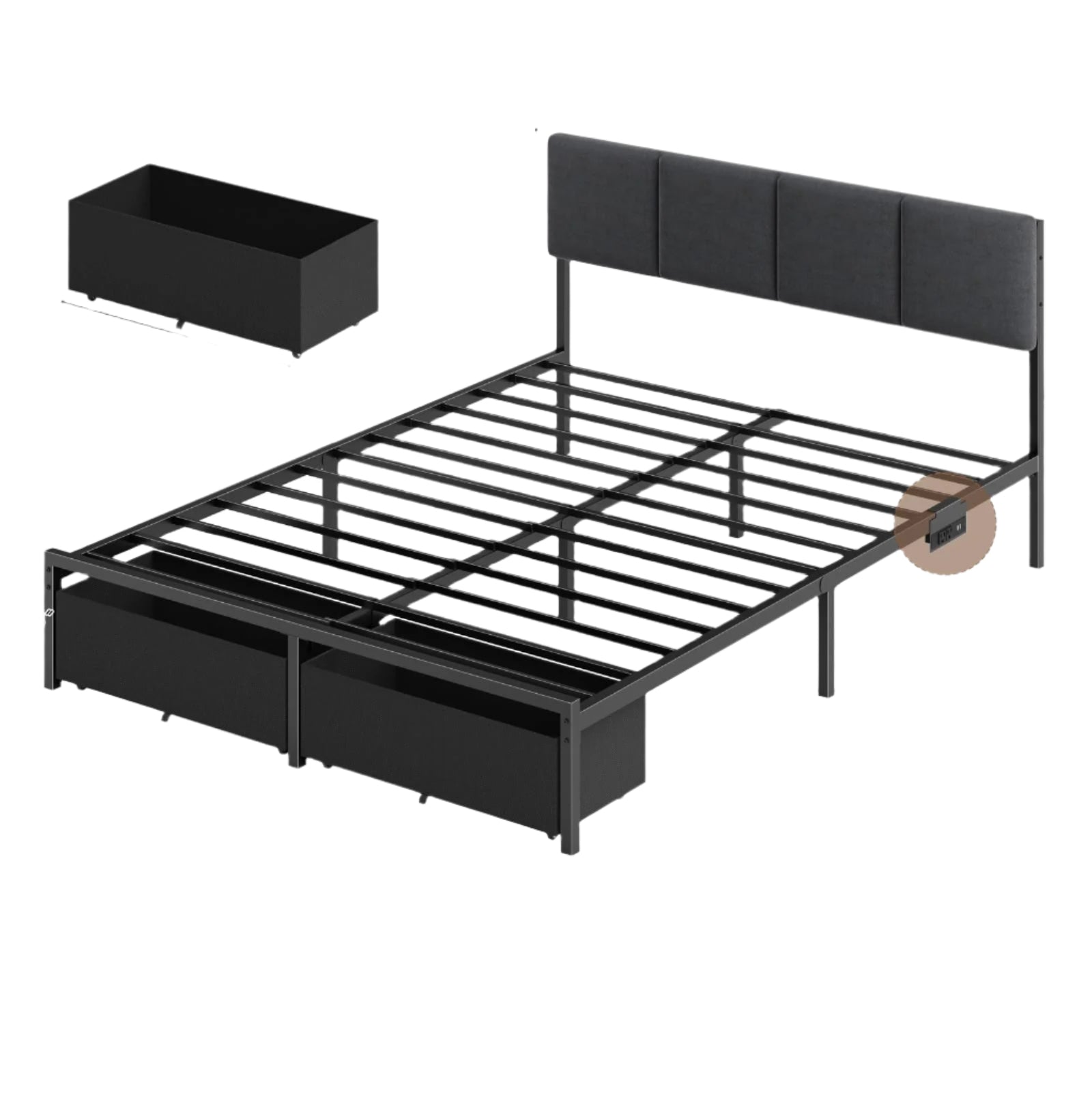 Queen Bed Frame with Headboard,Platform Bed Frame Queen Size