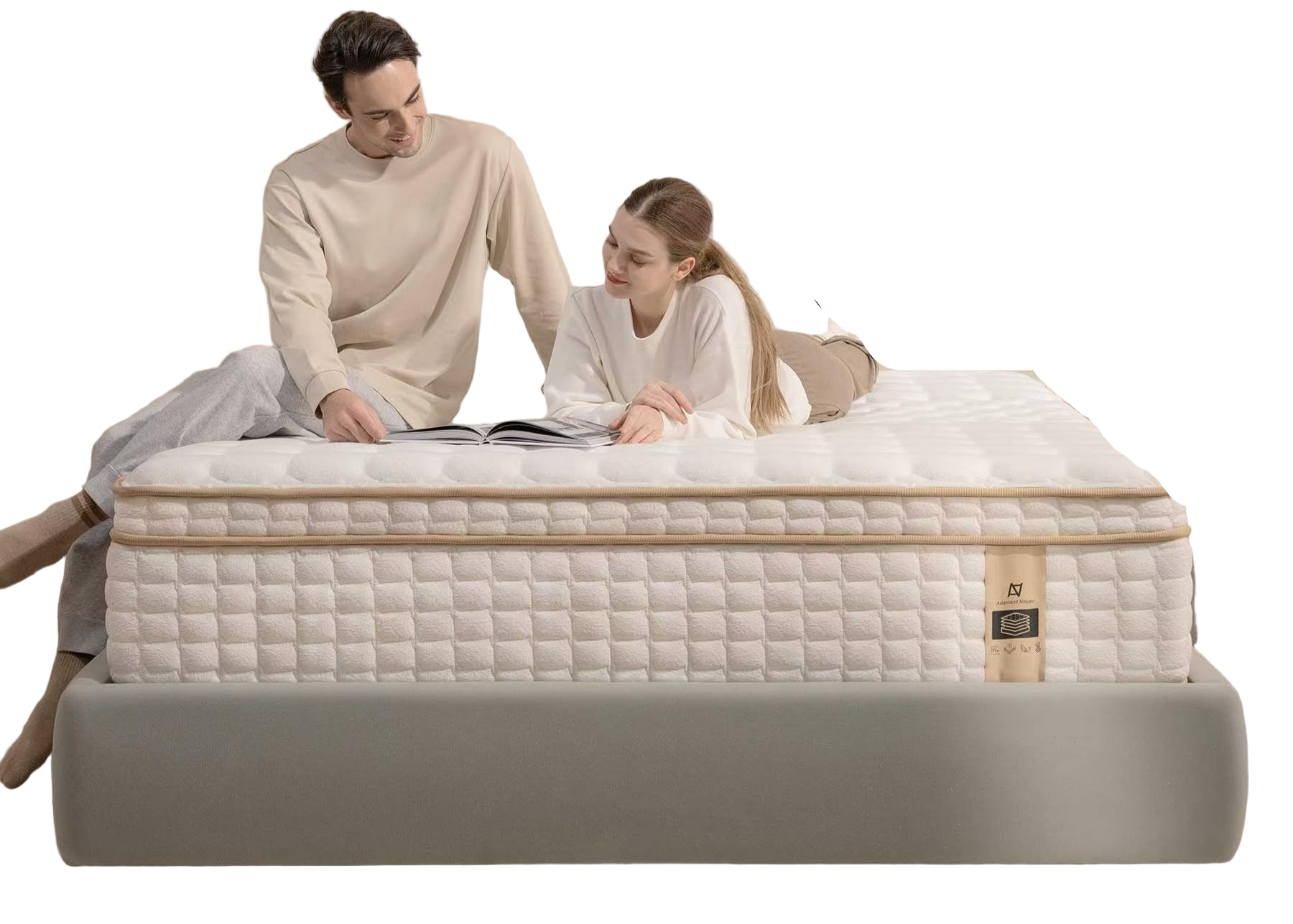 12 Inch King Size Mattress in a Box, Memory Foam Hybrid Mattress