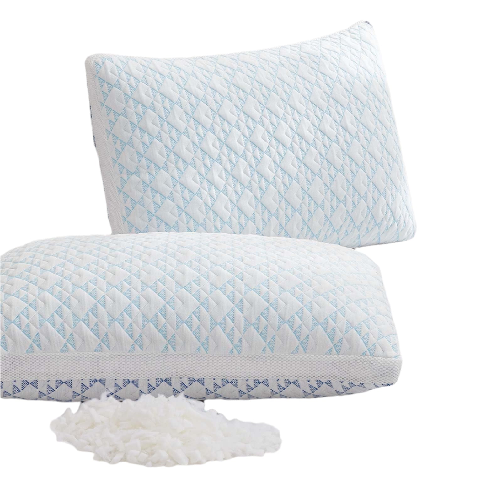 Shredded Memory Foam Cooling Soft Bamboo Viscose Pillows King Set of 2