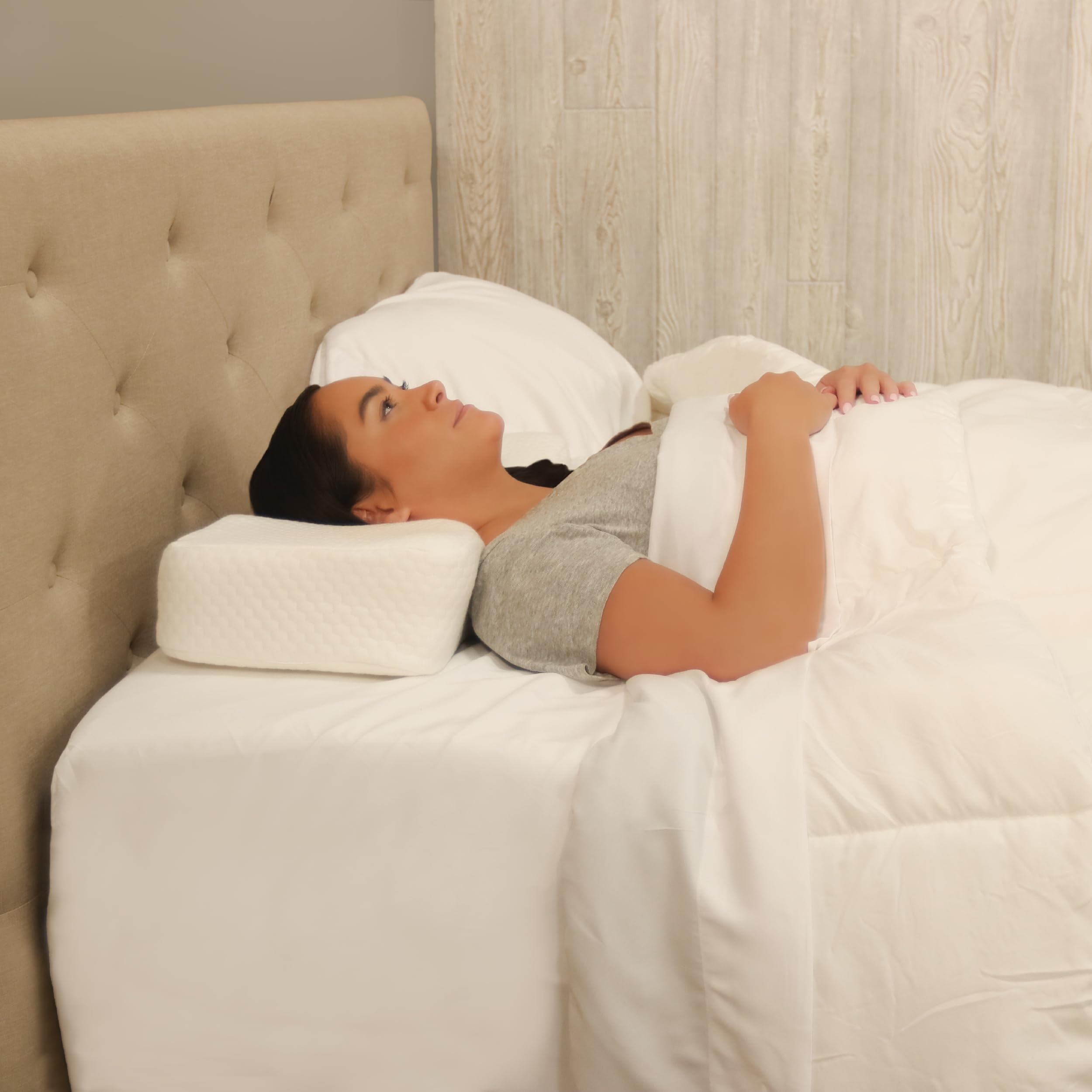 Lite Cervical Orthopedic Foam Sleeping Pillow; for Neck, Shoulder, and Back Pain Relief