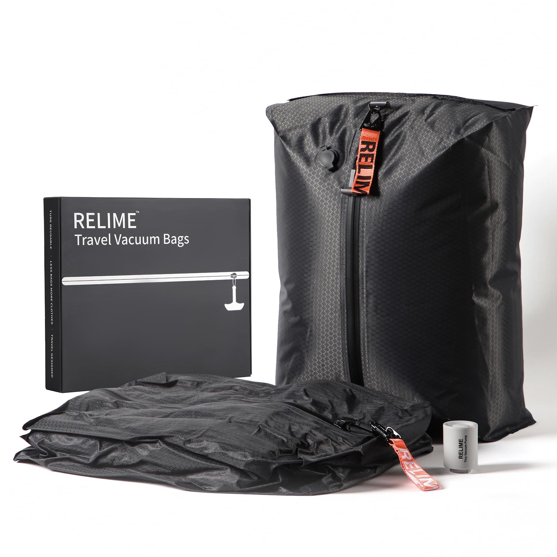 Vacuum Bags for Travel Luggage with Wireless Pump, Revolutionary Reusable