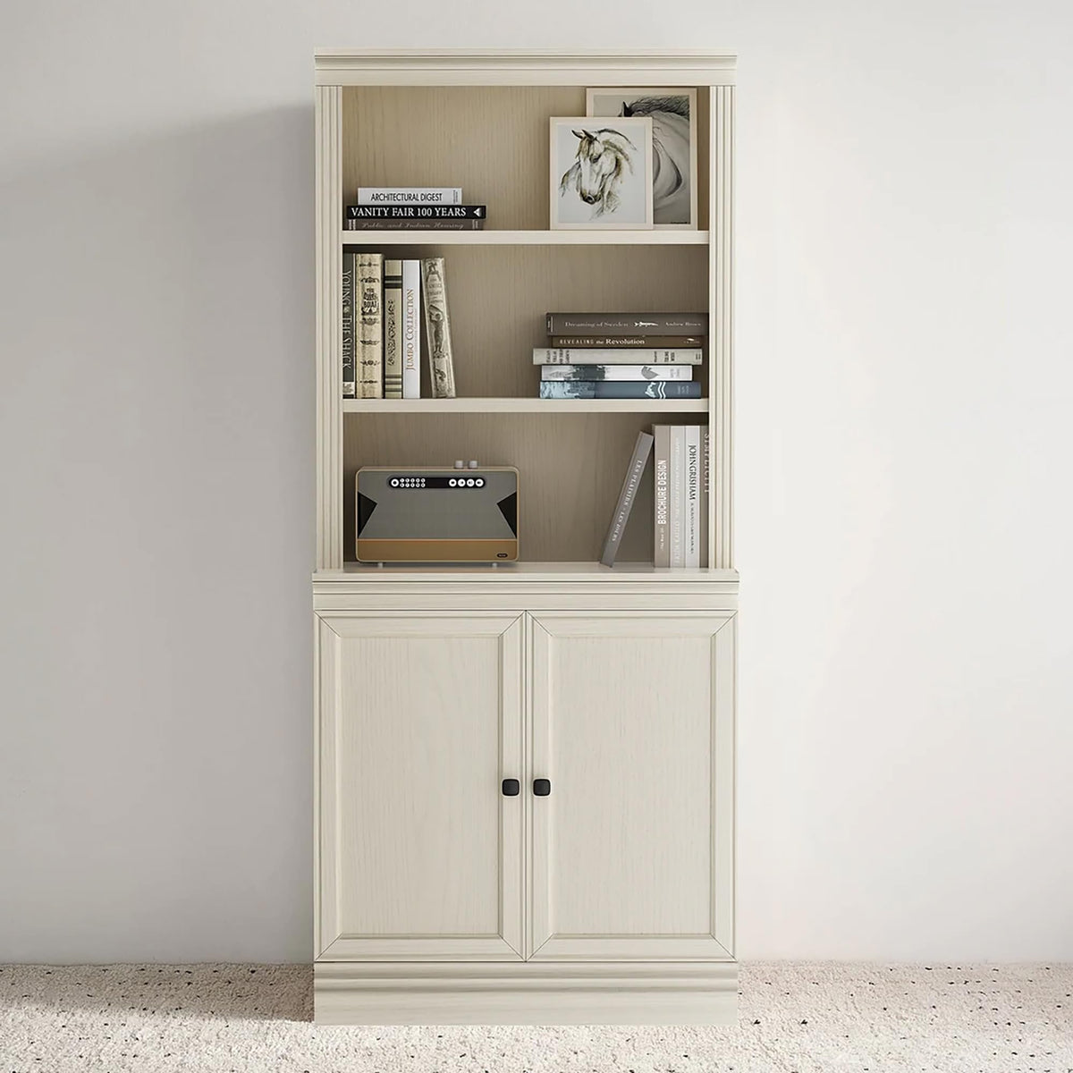 5-Tier Tall Storage Shelf with Doors