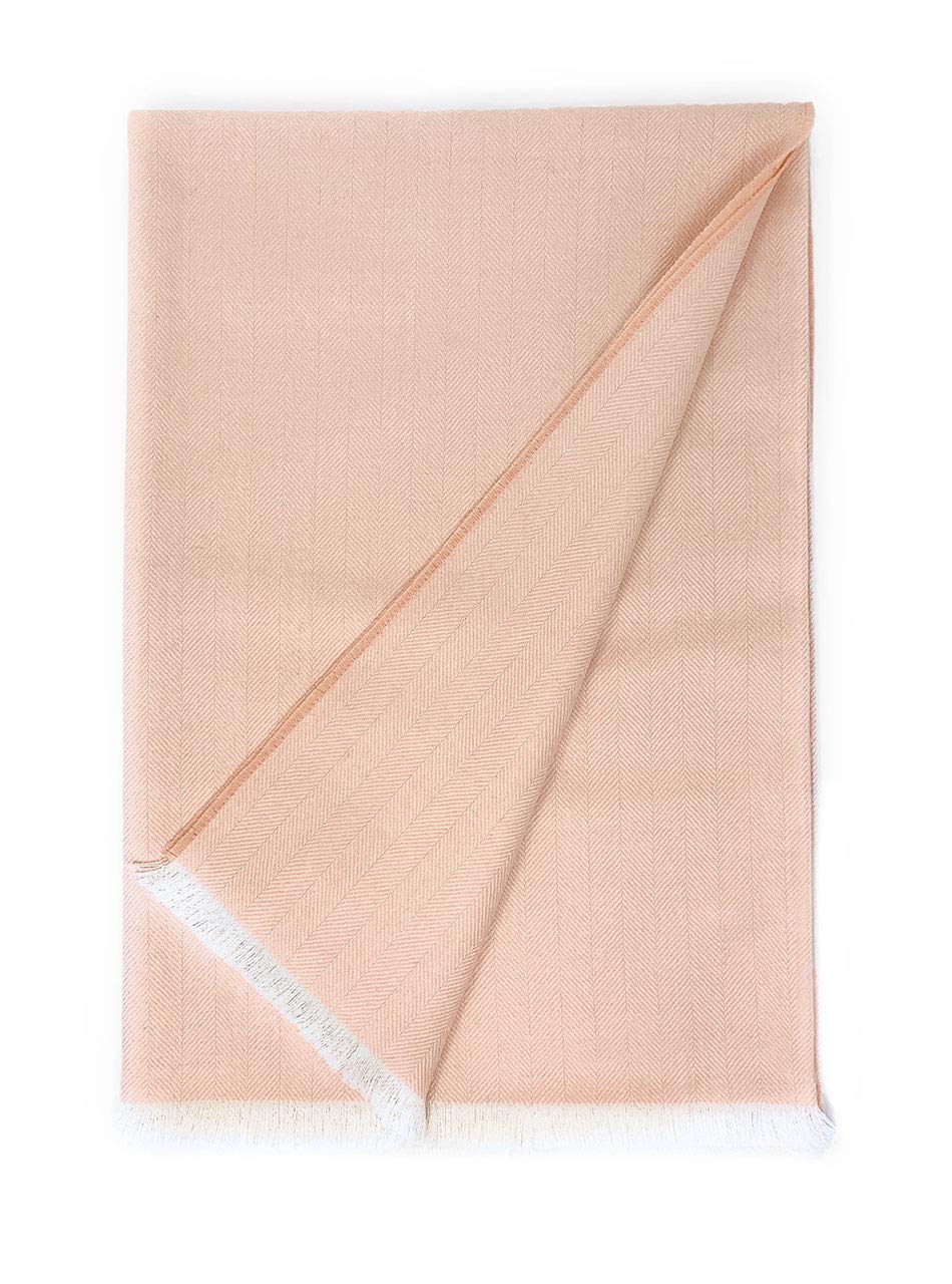 100% Pure Premium Alpaca Wool Throw Blanket | Herringbone