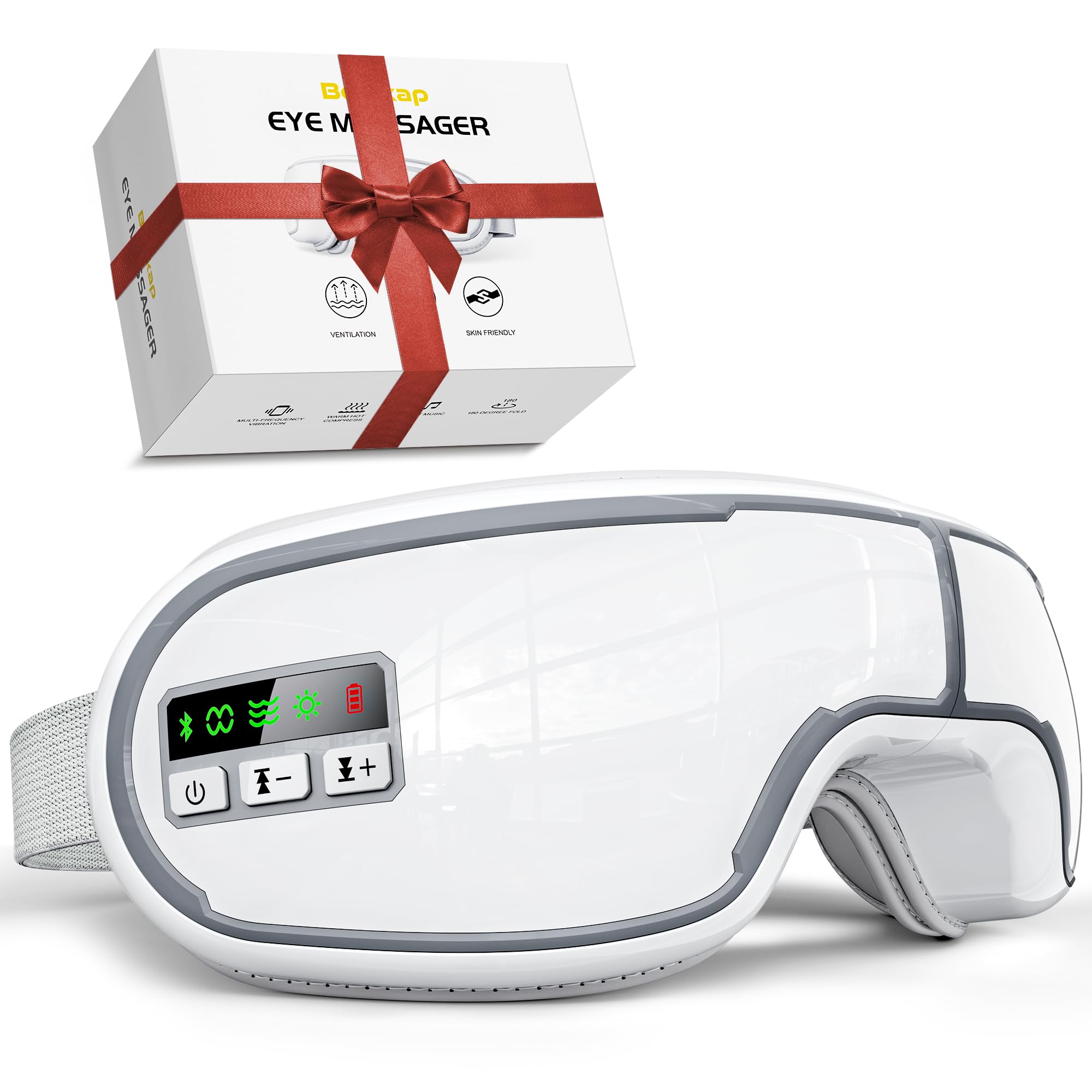 Eye Massager with Heat, Music, Compression