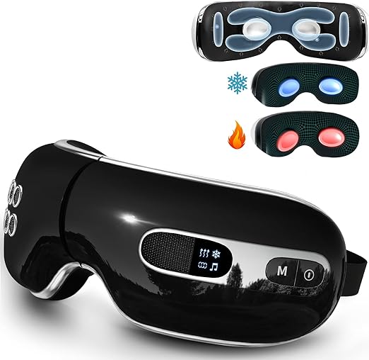 Eye Massager with Heat and Cooling for Migraines, Dry Eyes
