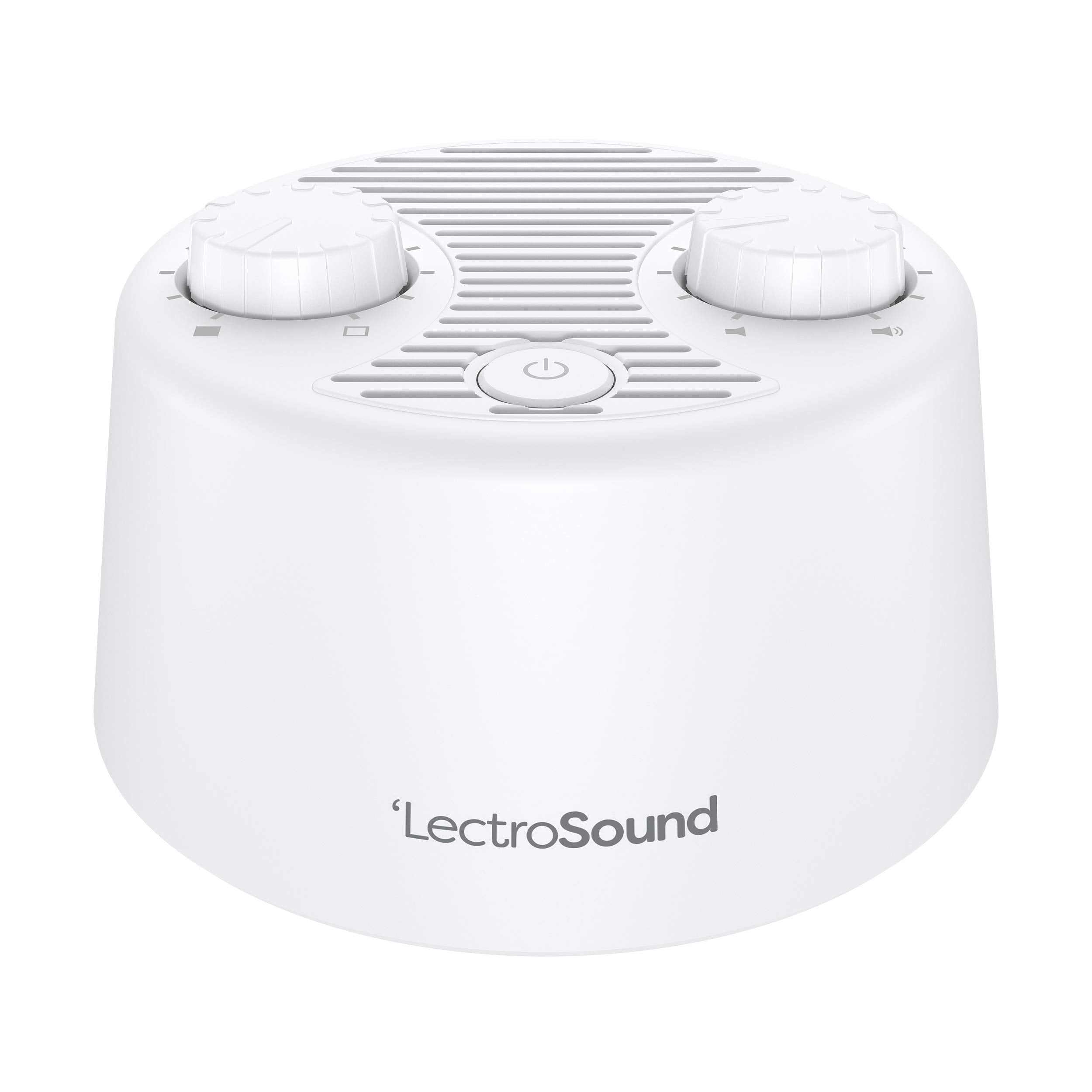 Lectro Sound 2 White Noise Machine - Simple Machine for Nursery or Bedroom