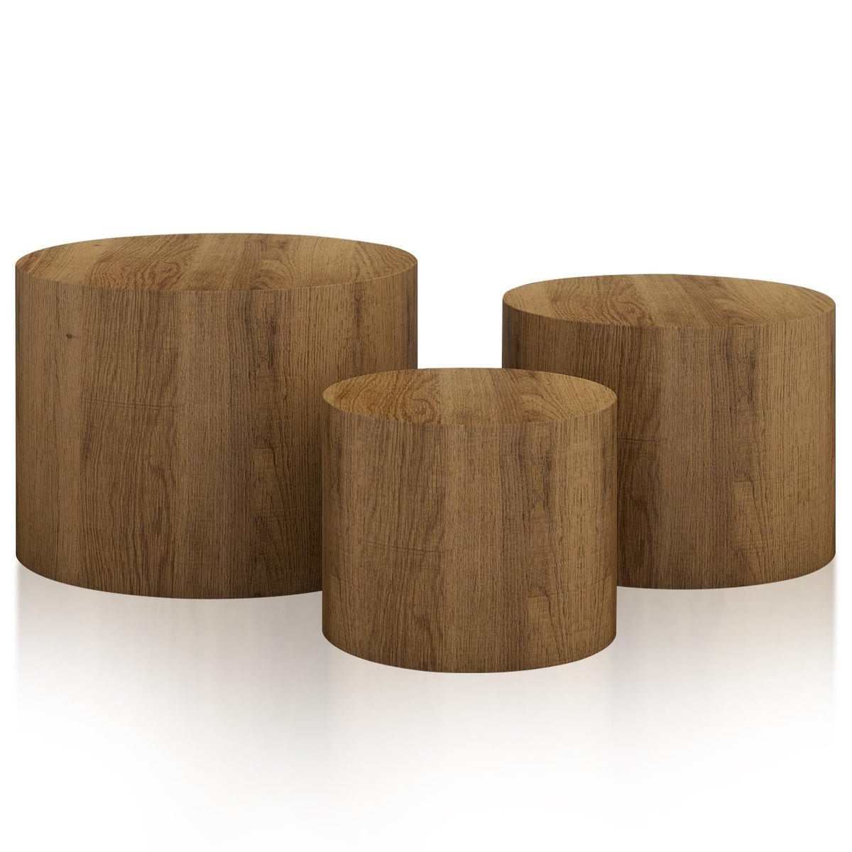 Round Nesting Coffee Table Set of 3