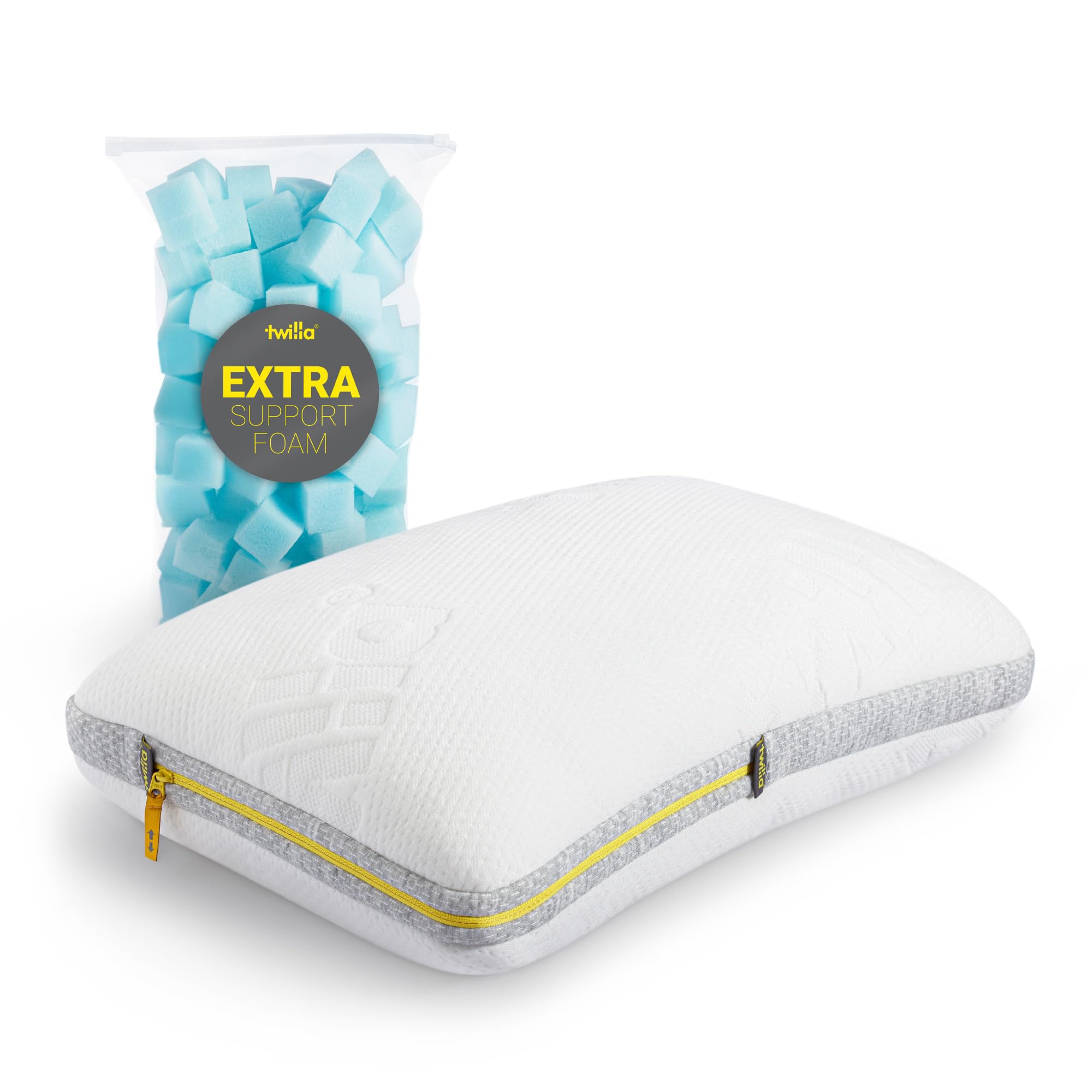 Travel Size Bed Pillow for Sleeping – Customizable for Side, Back, and Stomach