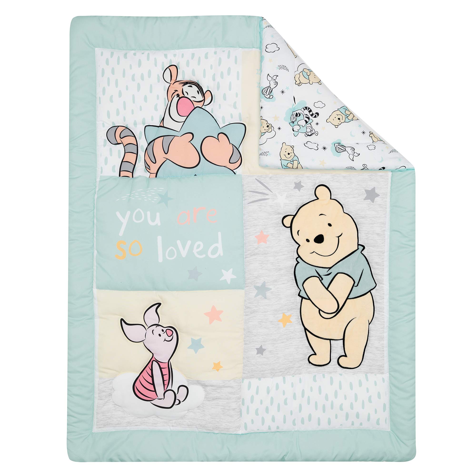 Disney Baby Winnie The Pooh Hugs 3-Piece Nursery Crib Bedding Set