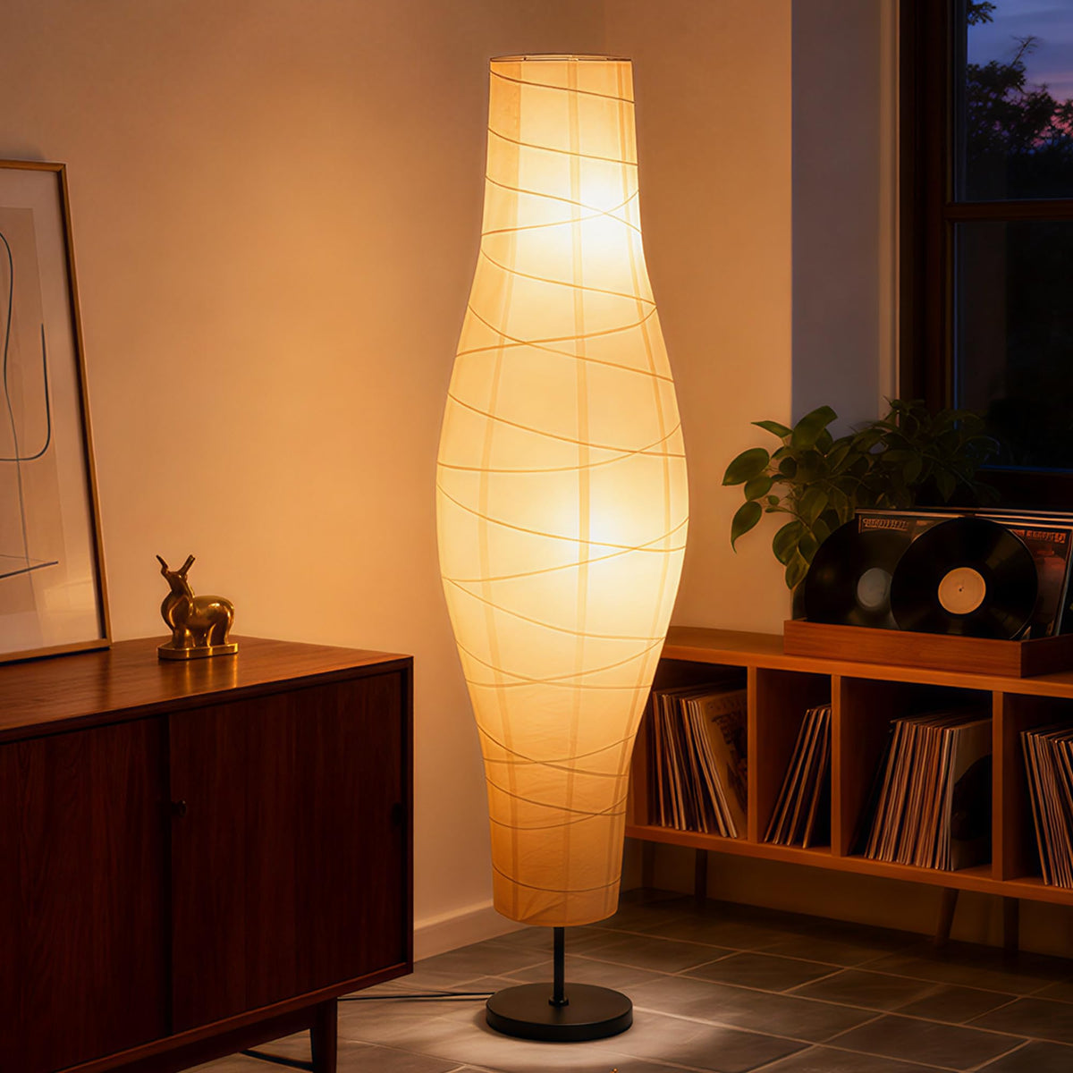 Paper Shade Floor Lamp