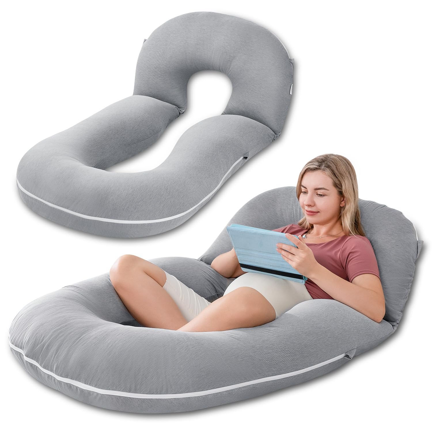 N Pregnancy Pillows, Detachable Body Pillow for Sleeping