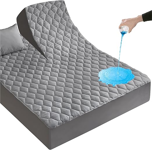 2 Pack Twin Mattress Protector, Soft Breathable Waterproof Twin Size Mattress Pad Cover
