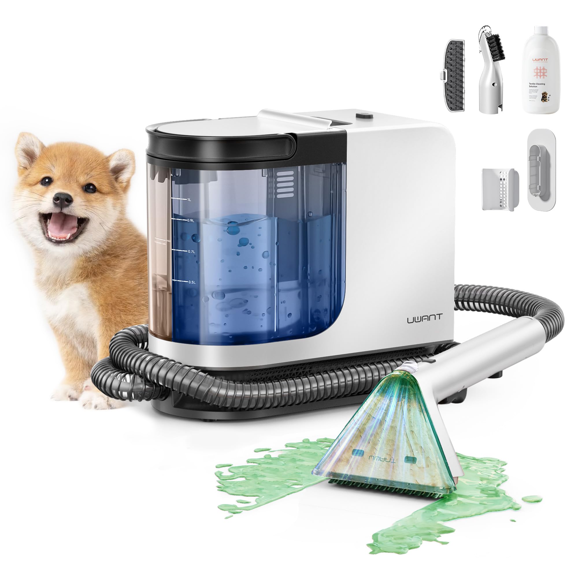 Portable Carpet Cleaner, 12Kpa Powerful Suction Spot Cleaner Machine