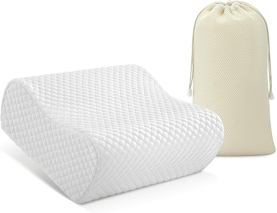 32" King Size Contour Memory Foam Pillow, Cervical Pillow for Neck Pain Relief