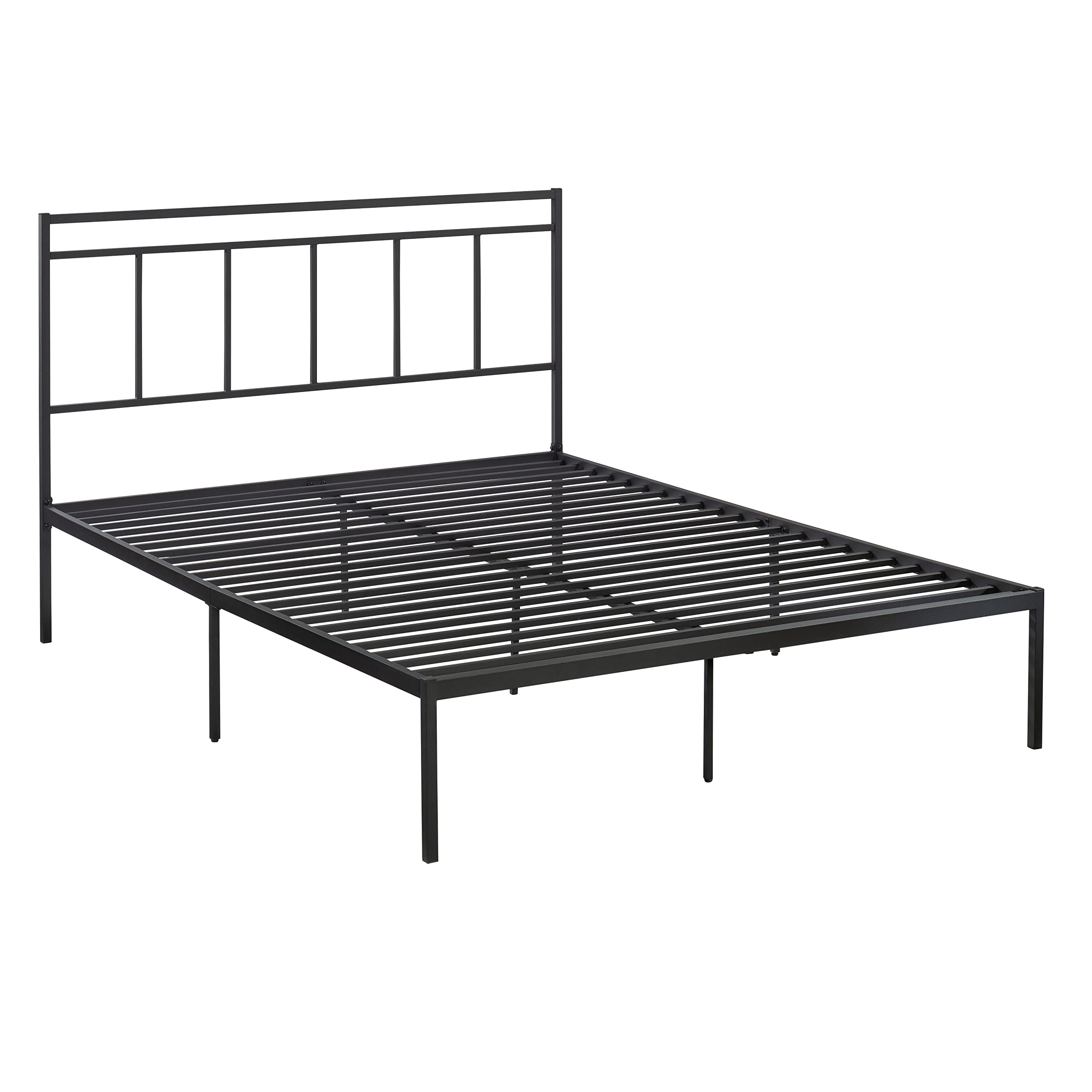 Cannery Bridge Queen Platform Bed, Black Finish