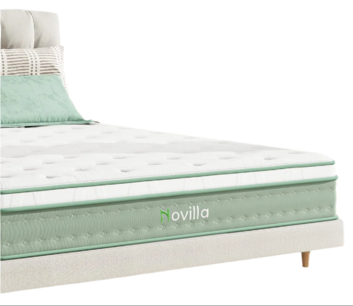 Size Mattress, 10 Inch Hybrid Mattress in a Box, Gel Memory Foam