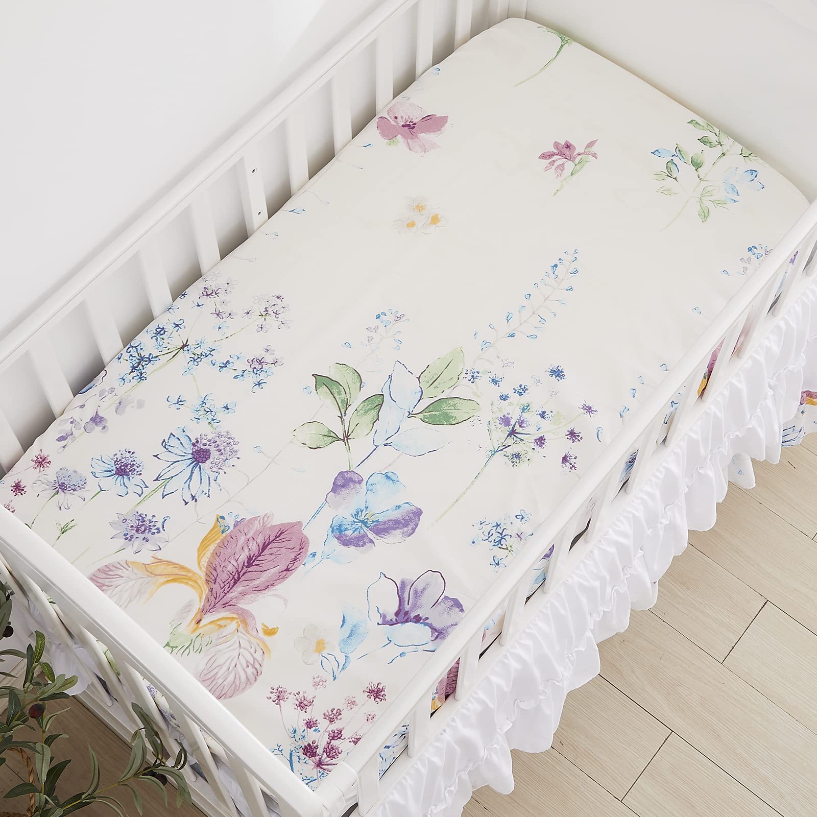 7PCs Baby Toddler Bedding Set 4 Pieces + 3 Pieces Crib Bedding Set