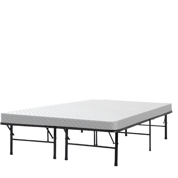 14 Inch Metal Bed Frame Folding Bed Frame Heavy Duty Steel Slat Platform