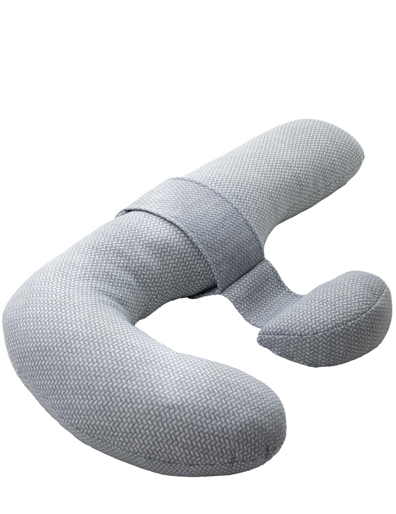 Original F Shaped Pregnancy Pillow with Air Layer Cover, Grey