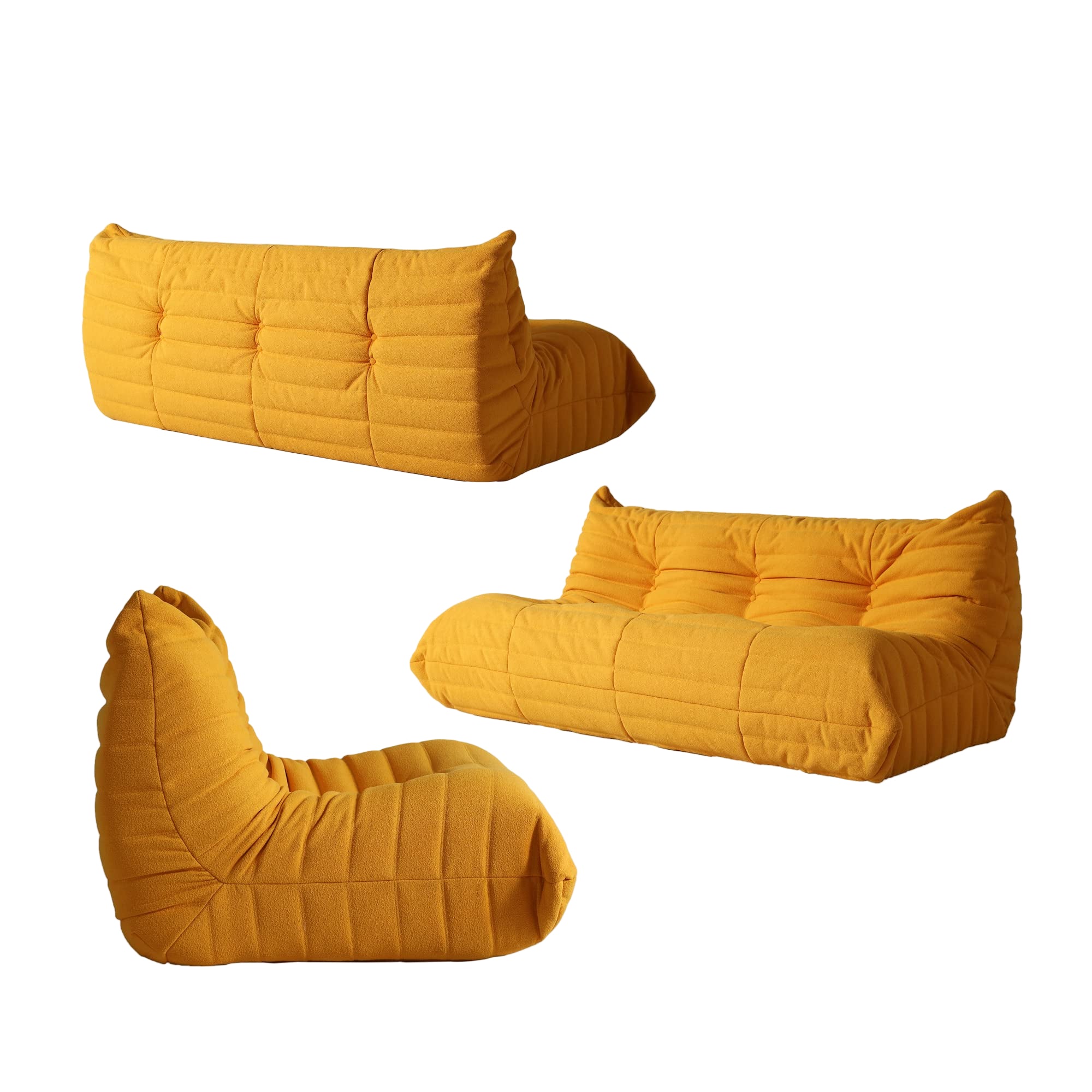 Comfy Lazy Floor Sofa Couch, Teddy Velvet Mohair Fireside Giant Bean Bag Chairs