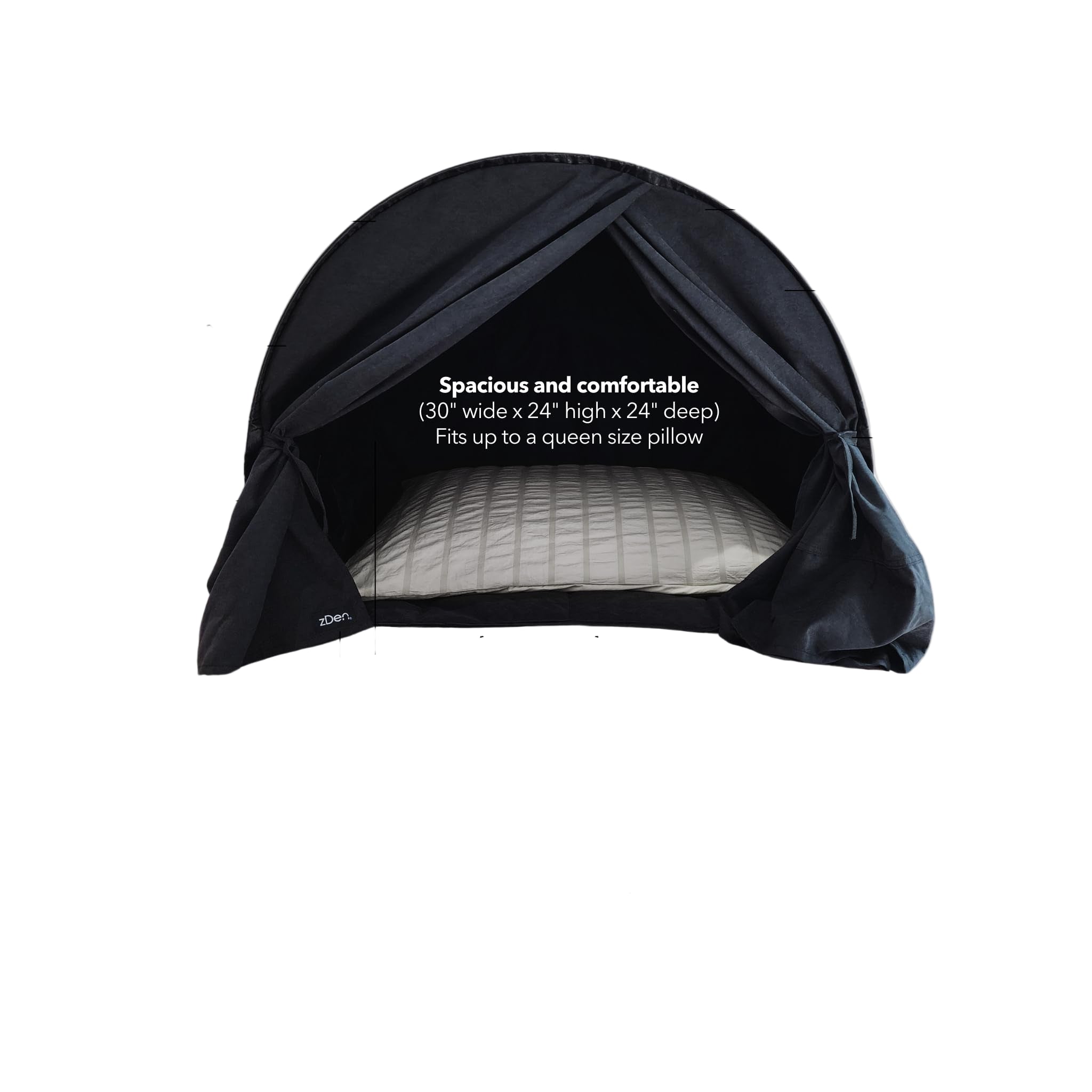 The Original Patented Light-Blocking Luxury Sleep Den Bed Tent: Certified Non-Toxic