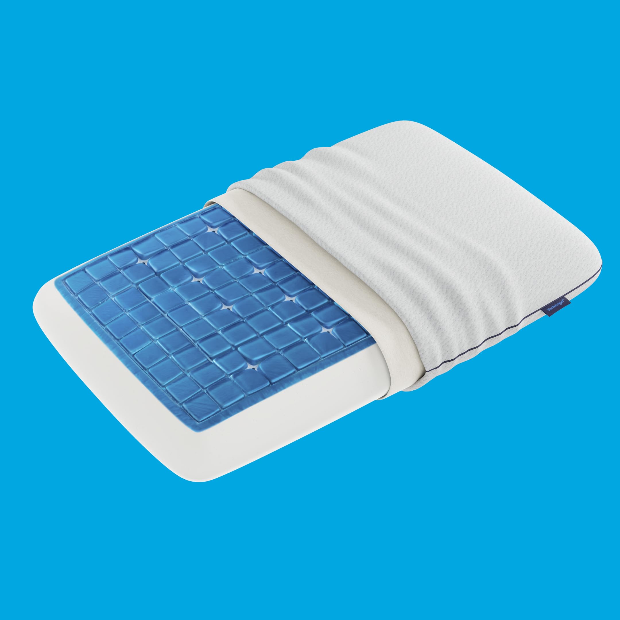 Deluxe Cooling Gel Pillow – Neck & Shoulder Pain Relief, Odorless Memory Foam