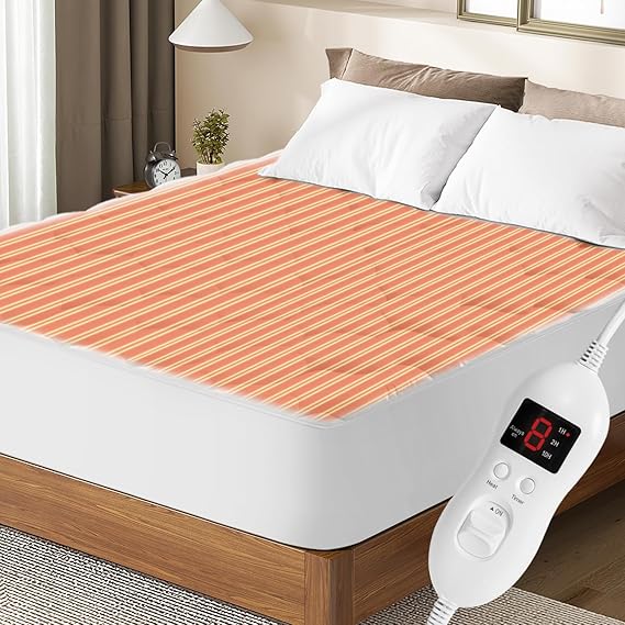 Heated Mattress Pad King Size with Dual Control - Auto Shut Off Electric
