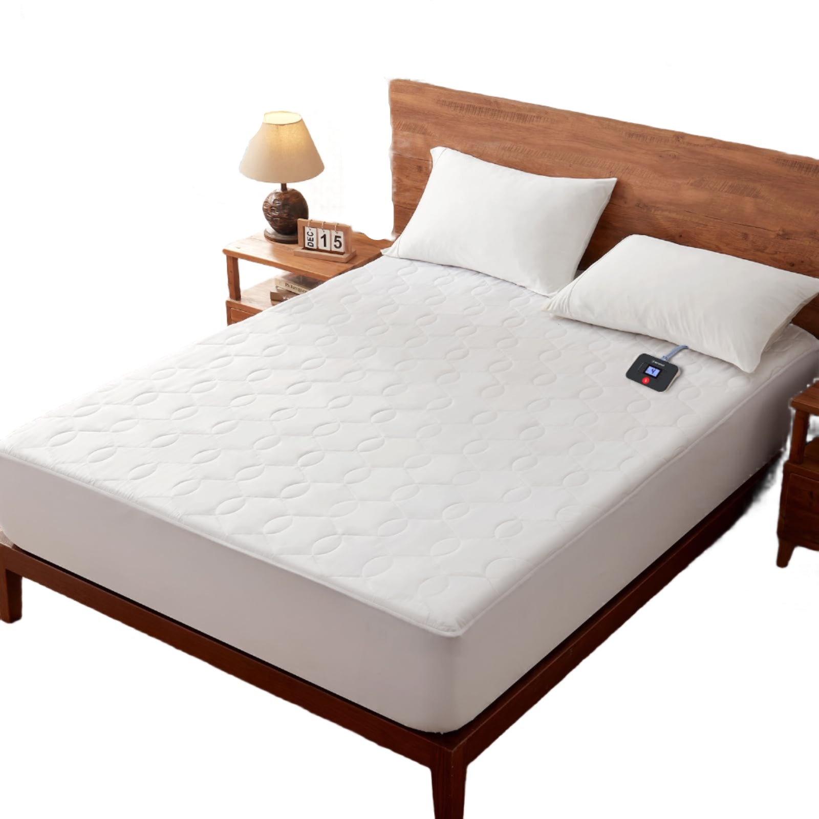 Twin Size Heated Mattress Pad, Bed Warmer Electric Mattress Cover with 10 Heat Settings