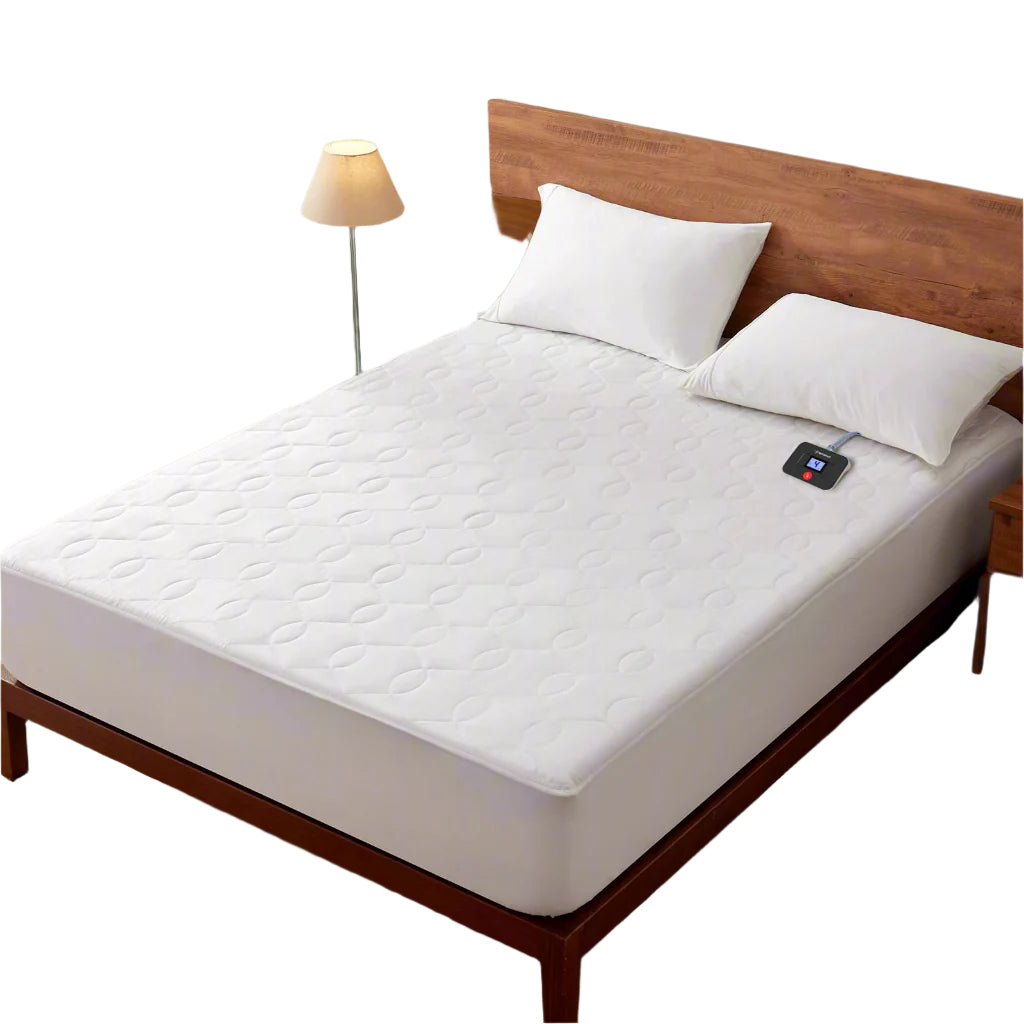 King Size Heated Mattress Pad Luxury Quilted Electric Bed Warmer with10 Heat
