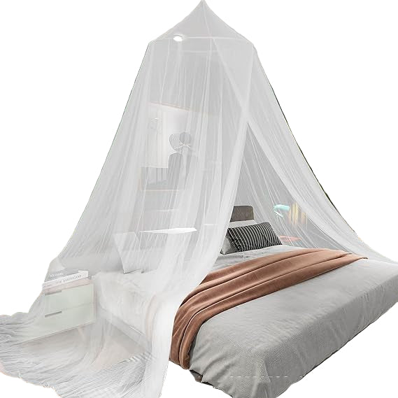 Bed Canopy with LED Star Lights, Princess Canopy Bed Curtain