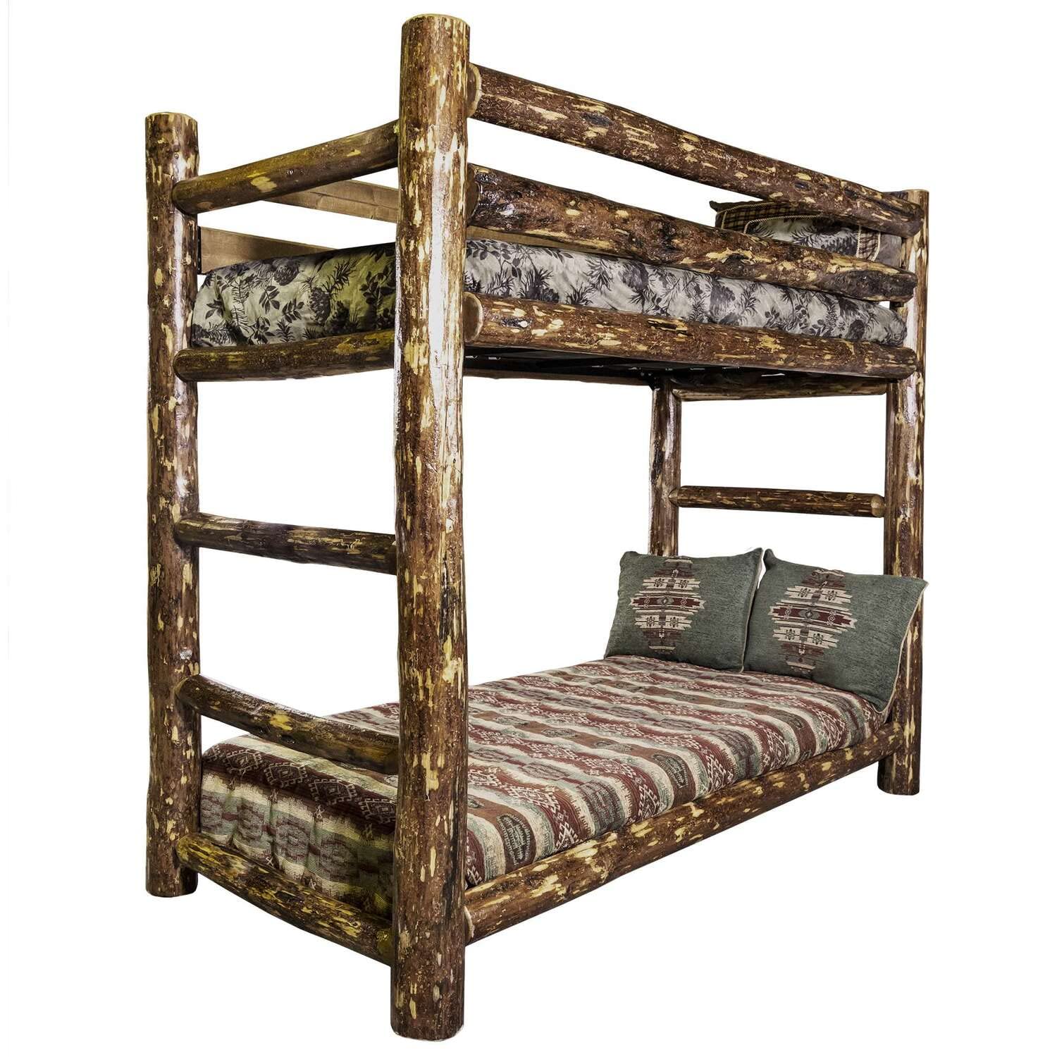 Glacier Country Collection Twin Over Twin Bunk Bed