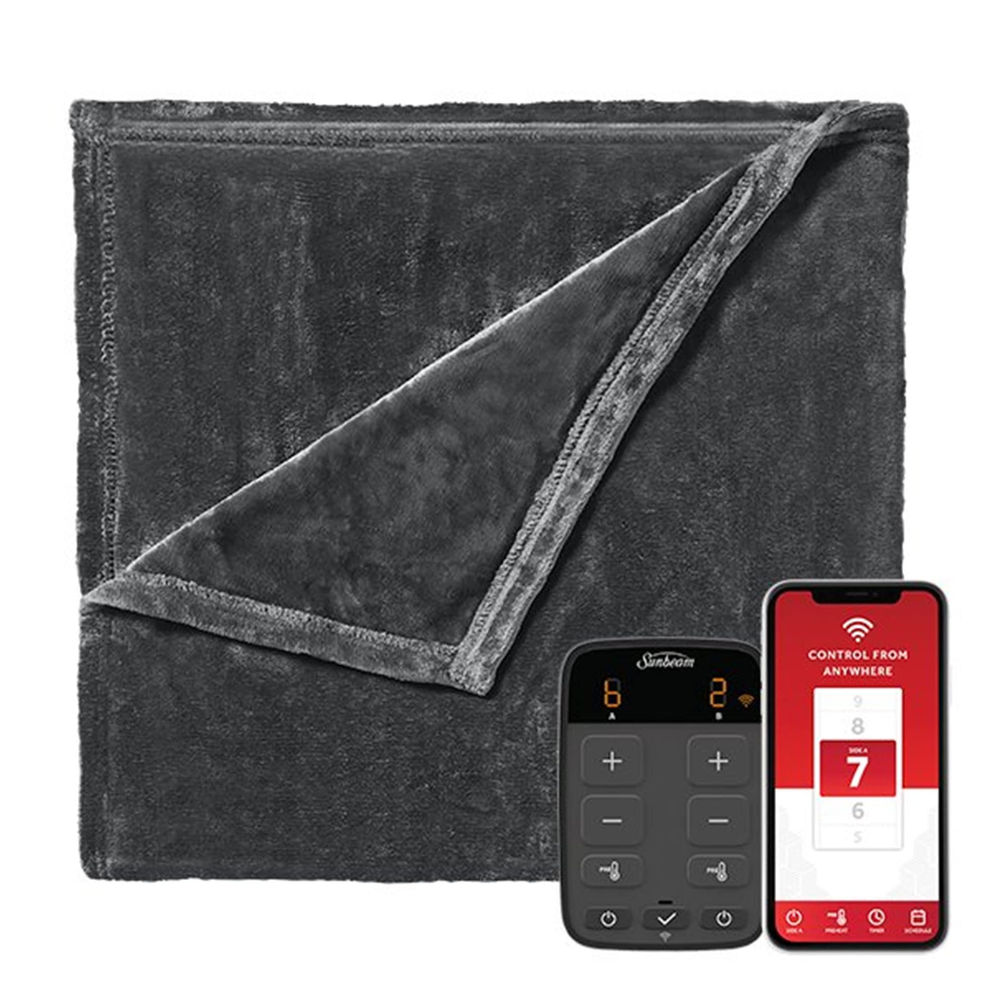 WiFi Connected Dual Temperature Warm Thermal Heated Electric Blanket