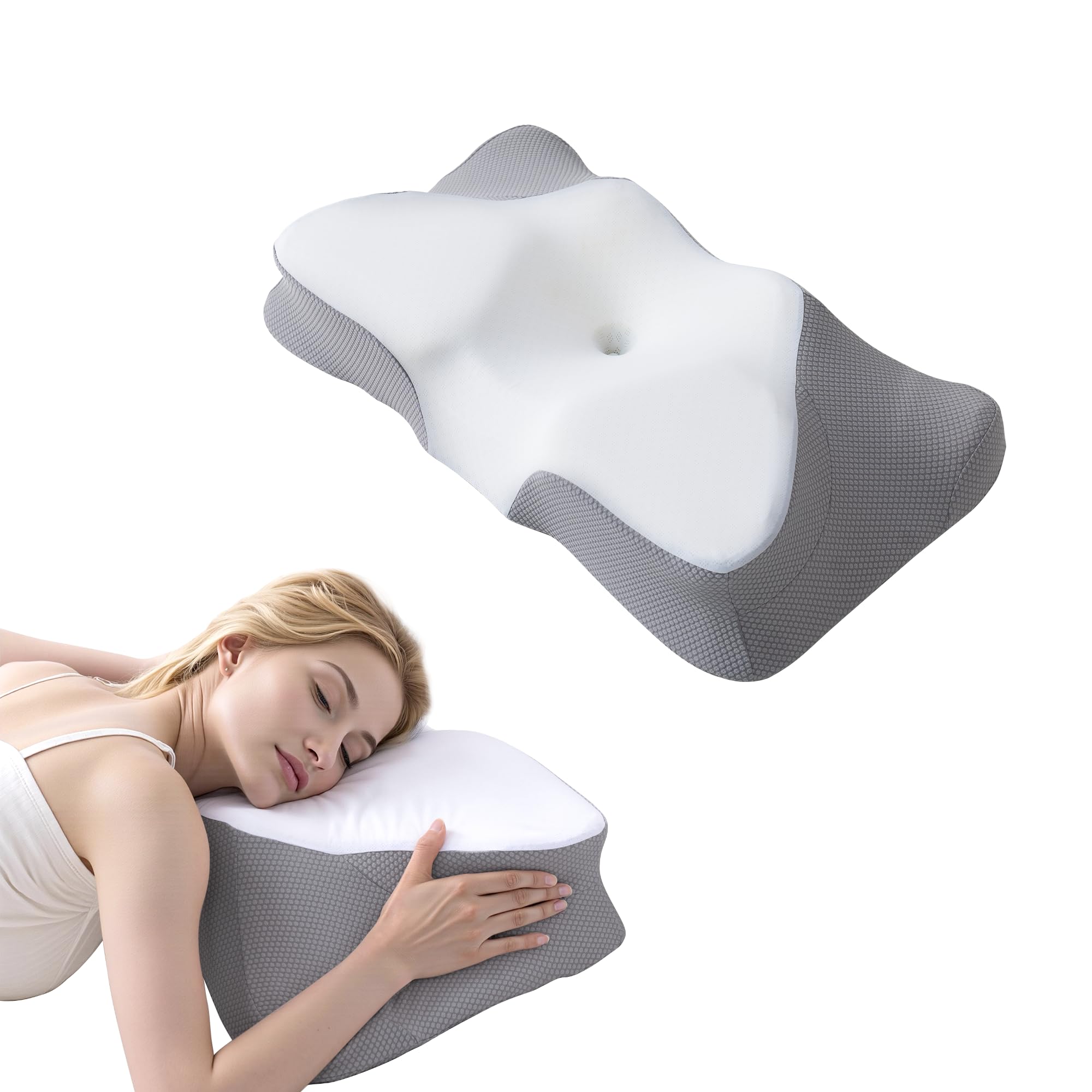 Neck Pillow for Pain Relief,Side Sleeper Pillow for Sleeping