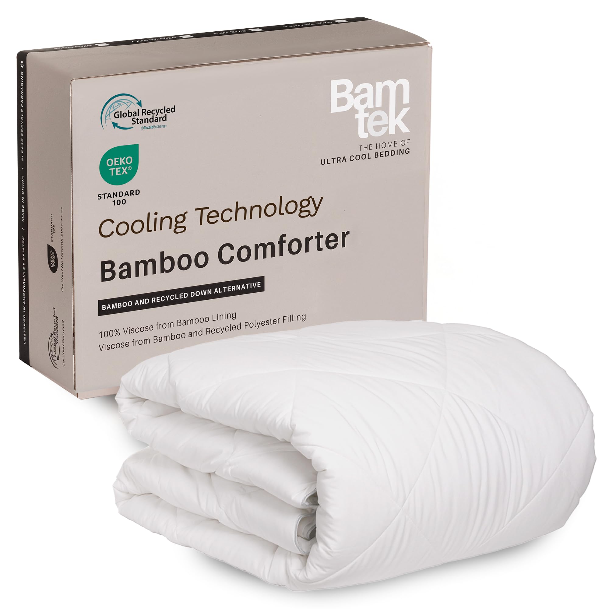 100% Viscose Derived from Bamboo Comforter, Cooling Comforter, Duvet Insert