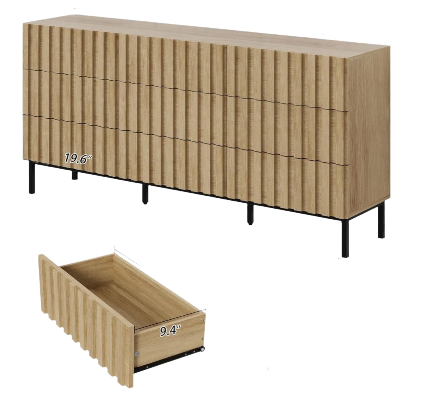 3 Piece Dresser and Nightstand Sets for Bedroom