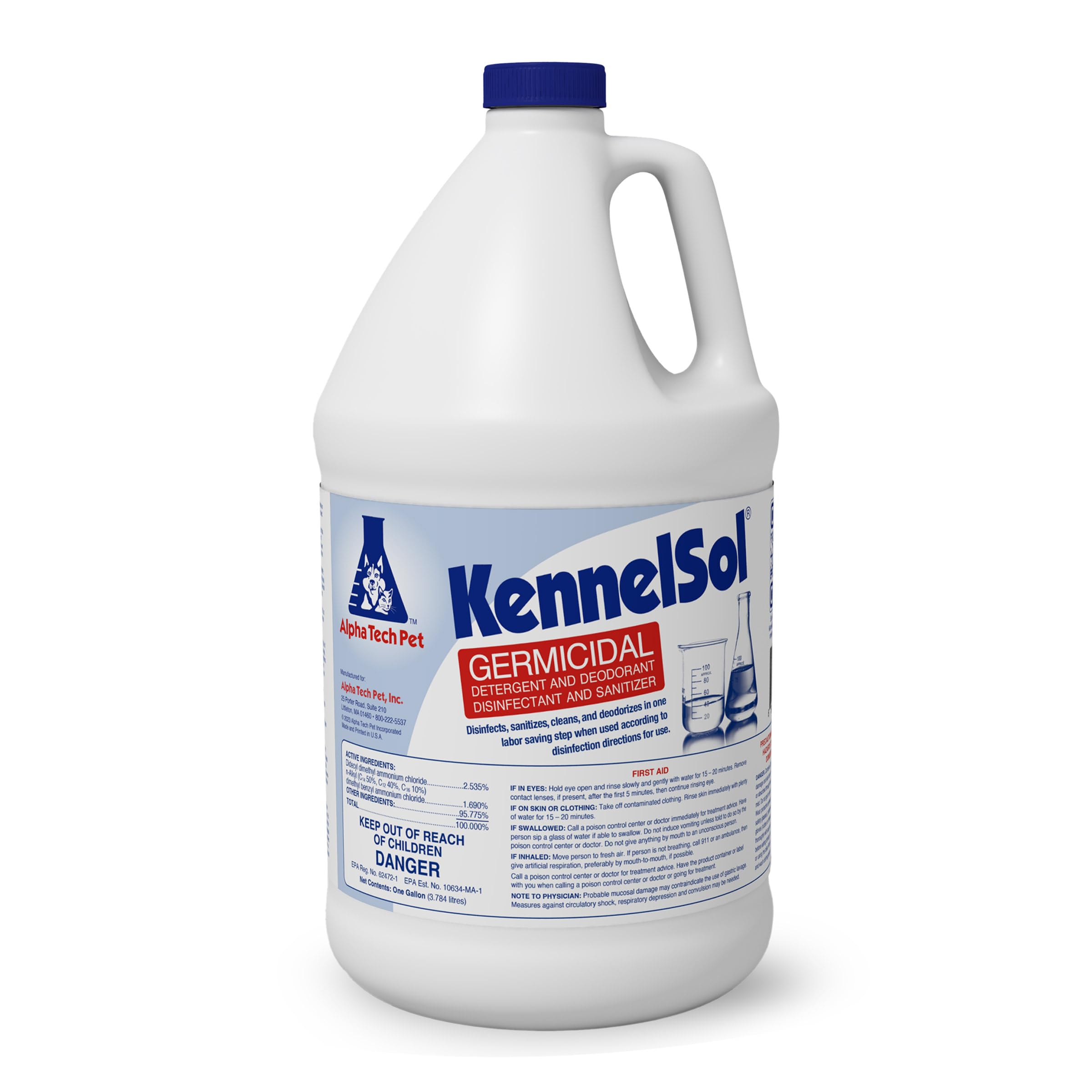 KennelSol 1-Step Kennel Cleaner - EPA Registered Liquid Concentrate Disinfectant