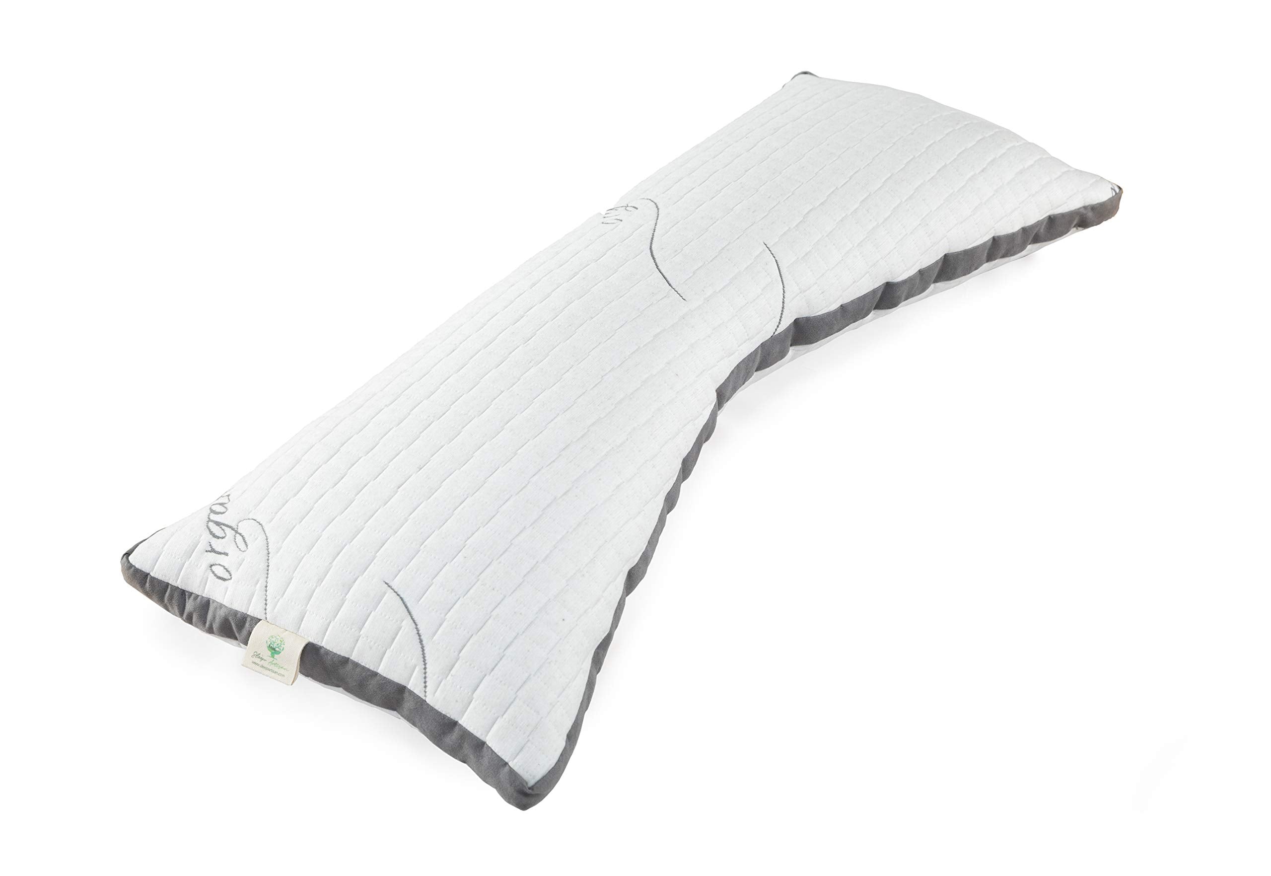 Body Pillow for Side Sleepers, Adjustable Natural Latex Fill for Back & Neck Pain Relief