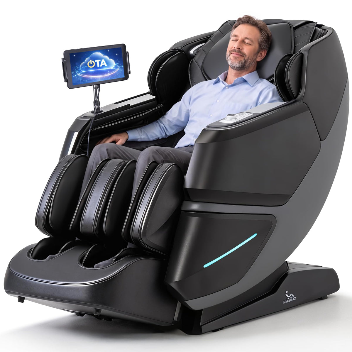 4D Massage Chair Full Body Recliner with SL-Track & Zero Gravity