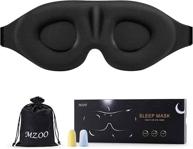 Sleep Eye Mask for Side Sleeper Men Women, Zero Eye Pressure 3D Sleeping Mask