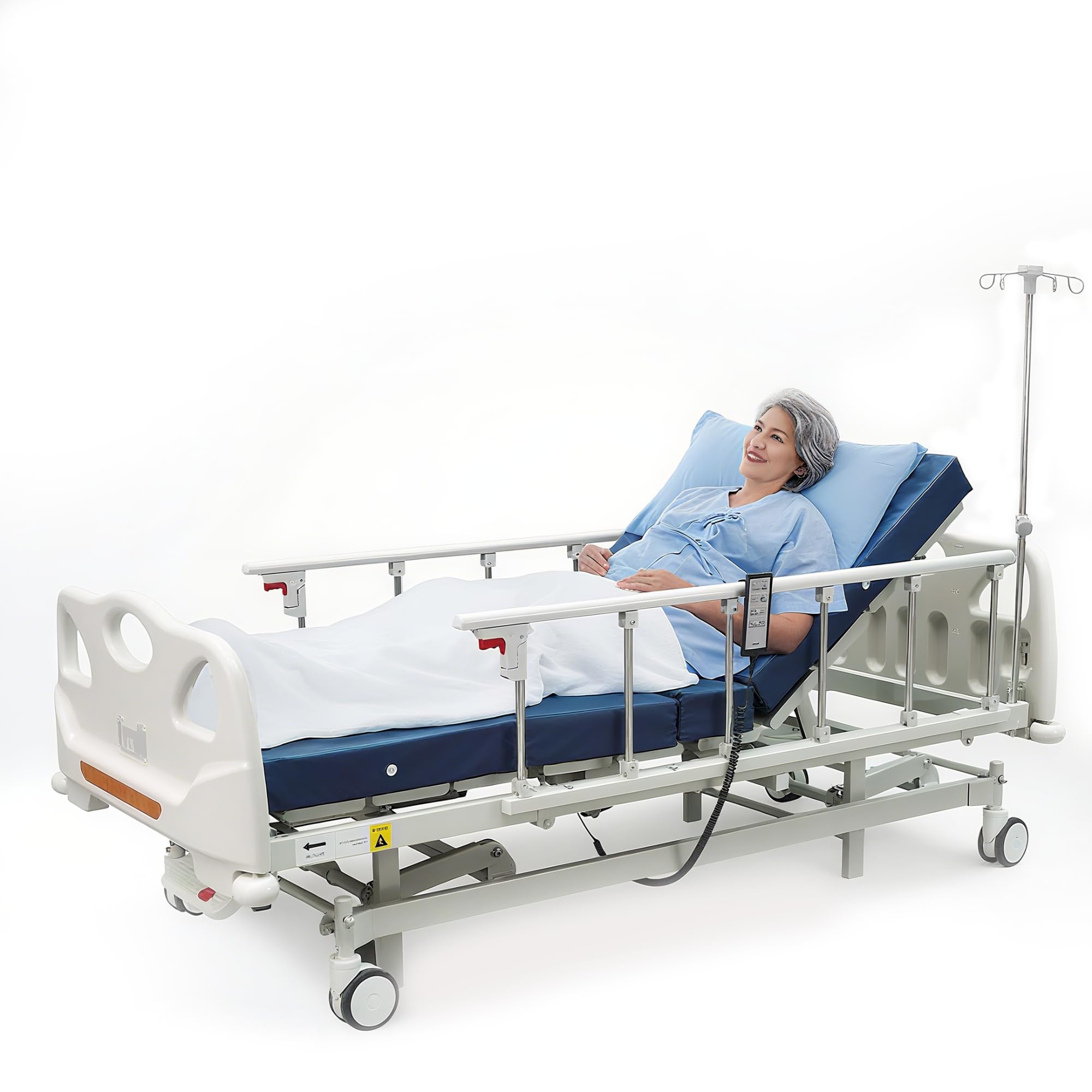 Full Electric Hospital Bed for Home Use, LINAK Motors-Powered