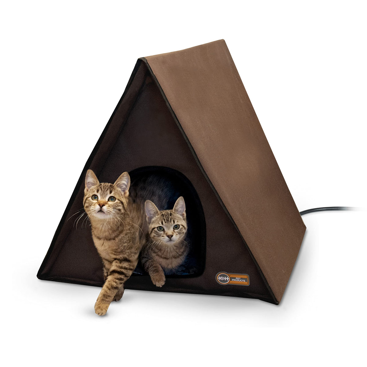 Outdoor Multi-Kitty A-Frame Heated Cat House