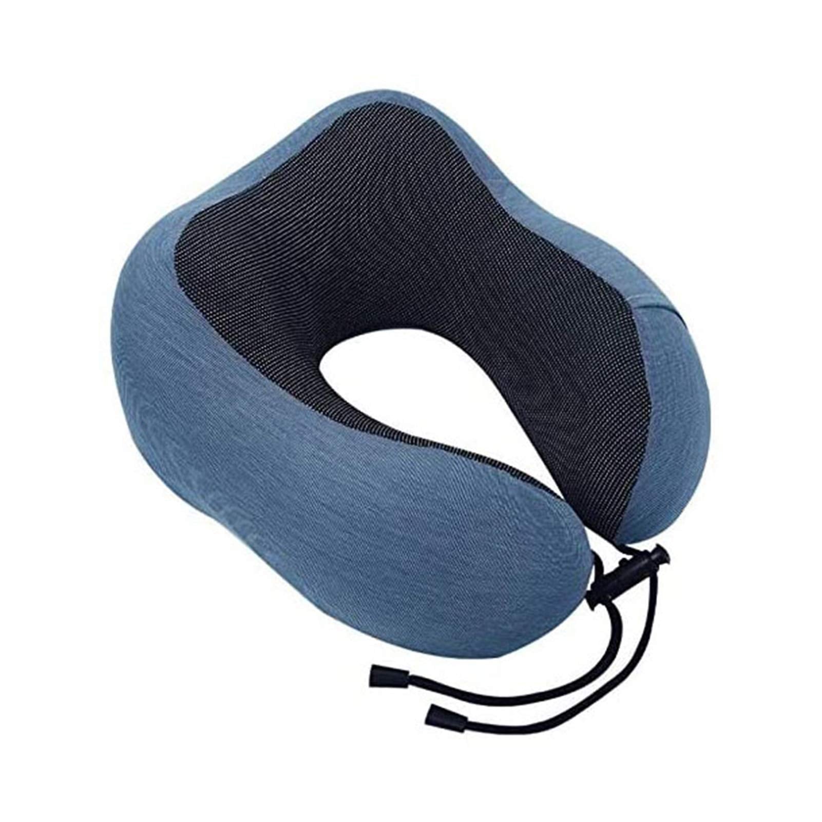Travel Pillow 100% Pure Memory Foam Neck Pillow, Comfortable & Breathable Cover