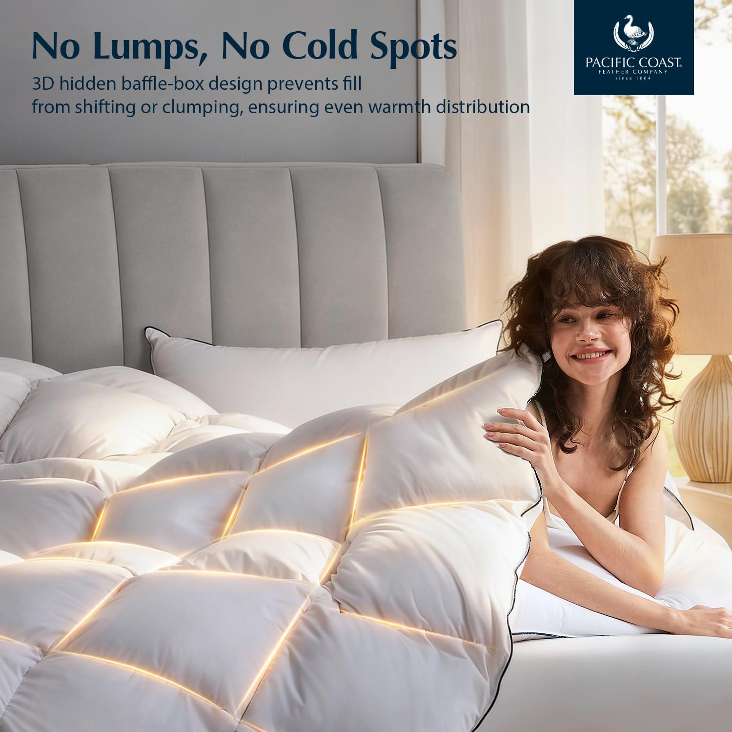 All Season Goose Feather Down Comforter Duvet Insert