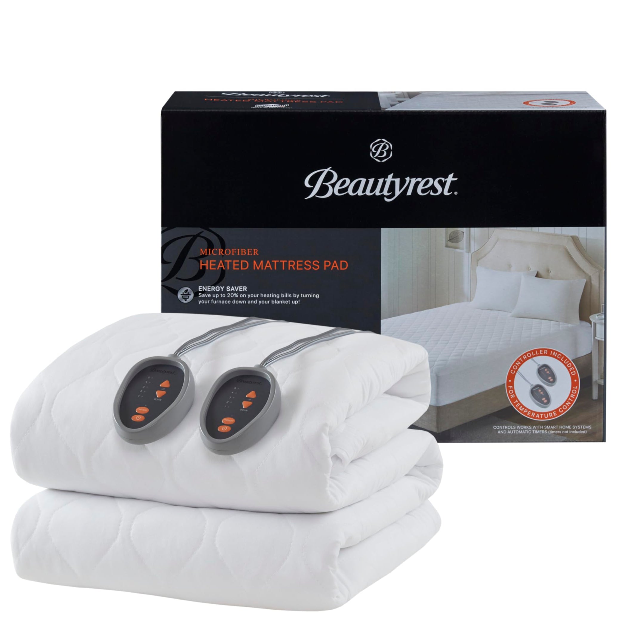 Blend Heated Mattress Pad Secure Comfort Technology - Luxury Quilted Electric