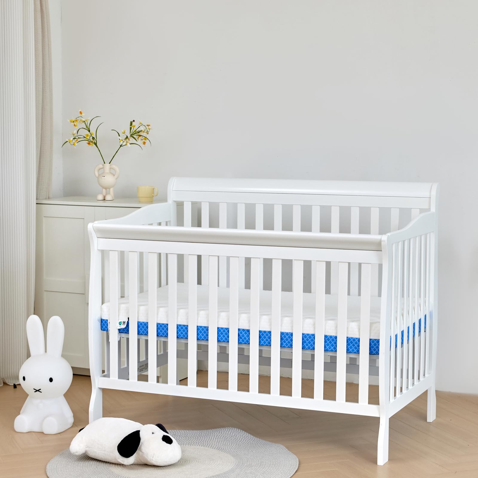 Dual Sided Comfort Gel Memory Foam,Breathable Baby Bed Mattress for Crib