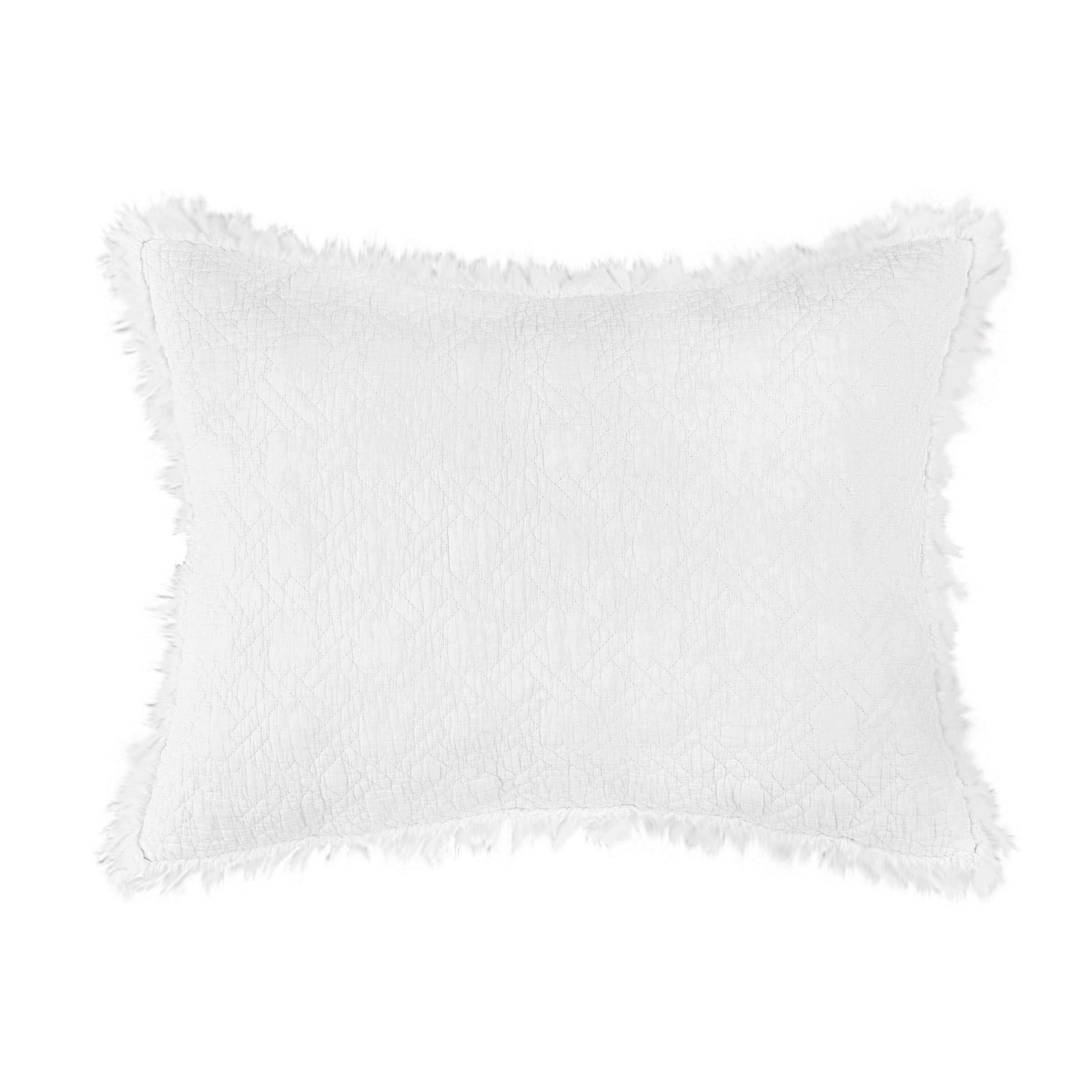 Trellis White King Lightweight Quilt Set All-Season Oversized Cotton Solid Bedspread