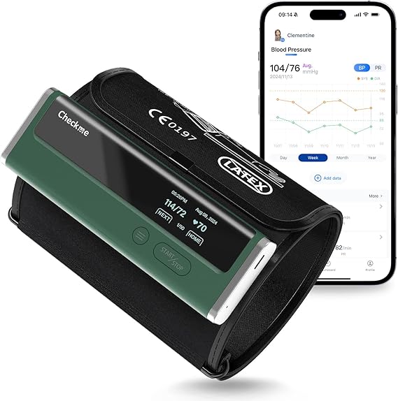 Blood Pressure Monitor for Home Use - Upper Arm Bluetooth BP Machine, Accurate